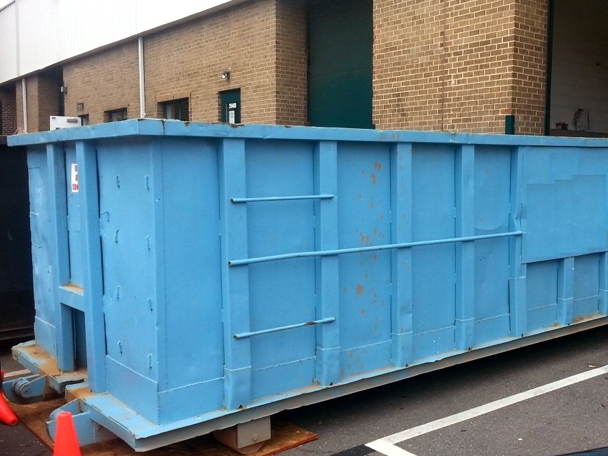 This is a 30yd roll-off dumpster in Springfield VA.